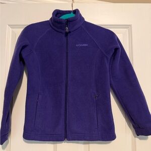 Girls Columbia Vibrant Purple Fleece Jacket